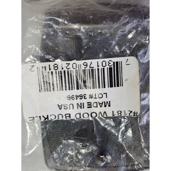 Vtg Brass Boy Scout Wood Badge Belt Buckle Camp Axe Log 2" X 3" Made USA NEW - Picture 2 of 6